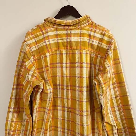 Cotopaxi Shirt Jacket Mens XL Plaid Flannel Orange Long Sleeve Button Up - Picture 8 of 9